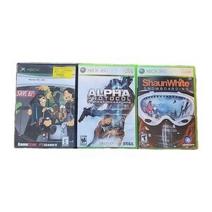 Microsoft Xbox 360 Bundle Of 3 Madden06, AlphaProtocol, Shawn White Snowboarding